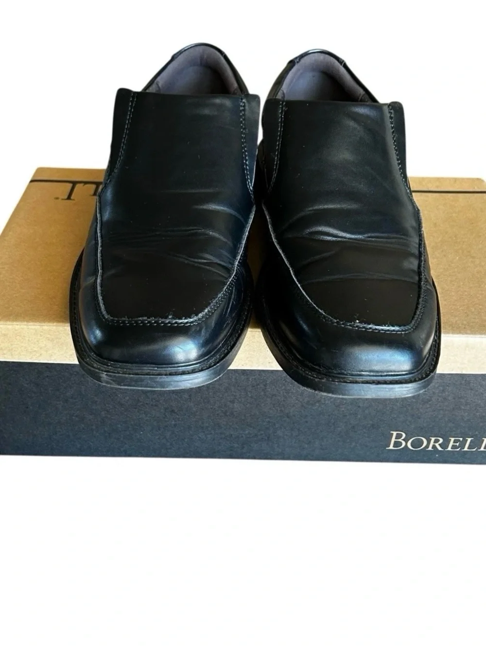 Borelli Trenton Black Slip On Dress Shoes 9M